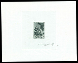 N°753, 2F +3F Musée postal, Epreuve en noir. TB Qualité: (*)