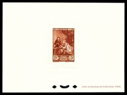 N°753, 2F +3F Musée postal, Epreuve de luxe petit format. TTB ...