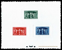 N°850/852, Série U.P.U de 1949 en épreuve collective. Tirage 25 ...