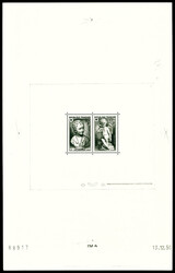 N°876/877, Blocs Spéciaux, Paire Croix rouge de 1950. Epreuve de ...