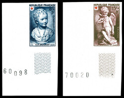 N°876/877, Paire croix rouge non dentelée cdf. TB Qualité: ** Cote ...