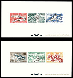 N°960/965, JO d'Helsinki en 2 épreuves collectives. SUP. R. ...