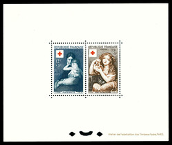 N°1006/1007, Blocs Spéciaux: Paire croix rouge de 1954 tirage 20 ...