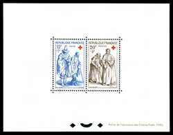 N°1140/1141, Blocs Spéciaux: Paire croix rouge de 1957, tirage 22 ...
