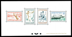 N°1161/1164, Blocs Spéciaux: Sports traditionnels, tirage 21 ...