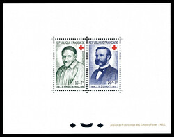 N°1187/1188, Blocs Spéciaux: Paire croix rouge, tirage 20 ...