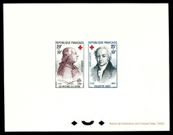 N°1226/1227, Paire Croix rouge de 1959 en épreuve collective. ...
