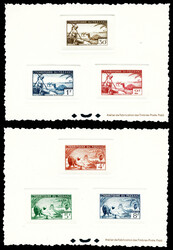 N°56/67, FEZZAN, Série complète en 4 épreuves collectives. SUP ...