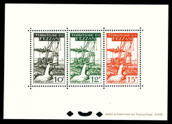 N°62/64, FEZZAN BLOC SPECIAUX, les 3 valeurs. SUP. R.R. (certificat) ...