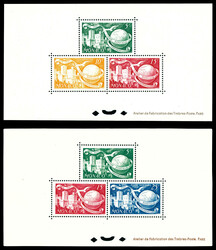 N°1/2, MONACO BLOCS SPECIAUX, 75è anniversaire de l'U.P.U: les 2 ...