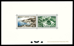 N°18/19, TUNISIE BLOCS SPECIAUX PA, paire vues de 1953. SUP. R. ...
