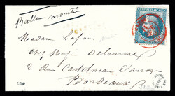 LE WASHINGTON ou LE LOUIS BLANC: 20c Lauré obl càd rouge PARIS/SC ...