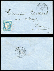 LE GENERAL UHRICH, 20c Siège obl càd Paris 'SC' rouge du 16 nov ...