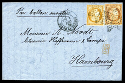 LE FRANKLIN' (probable), 10c et 40c Siège obl étoile 1 Place de la ...