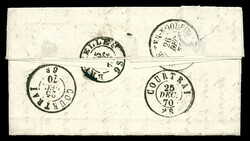 LE DAVY', Gazette des Absents N°17, 30c Lauré obl étoile '19' ...