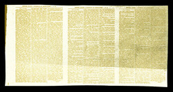 Depêche Privée 1ère période, feuilles N°87/58/59 et au verso ...