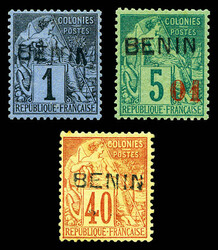N°1, 11 et 14 , les 3 valeurs TB (certificat) Qualité: * Cote: 925 ...