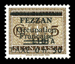 N°1, 0.50 sur 5c brun, quasi **. SUP. R. (signé ...