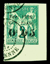 N°1, 0f 05 sur 2c coin de feuille. SUP (signé Calves/certificat) ...