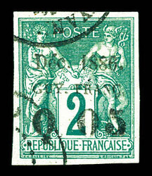 N°1b, 0f05 sur 2c Type II sans le 'f'. SUP (signé Brun/certificat) ...