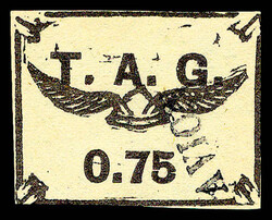 N°4A, 75c noir sur gris. TB. R. (signé Scheller/certificats) ...