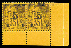 N°2aa, Sans le chiffre 89 tenant à normal, coin de feuille, TTB ...