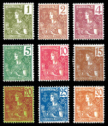 N°24/40, Série complète, les 17 valeurs TB (certificat) Qualité: ...