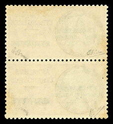 N°1a, 10f orange et vert tenant à 6f orange et vert (Poste n°1), ...