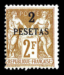 N°8, 2p sur 2f bistre sur azuré. TTB (signé/certificat) Qualité: ...
