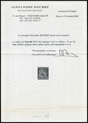 N°17, 0.25 sur 75c rose, tirage 200 exemplaires. SUP (signé ...