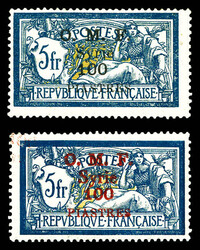 N°43/44, Les 2 valeurs TTB (certificat) Qualité: * Cote: 630 euros