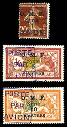 N°4/6, les 3 valeurs TB (signé Calves/certificat) Qualité: * Cote: ...