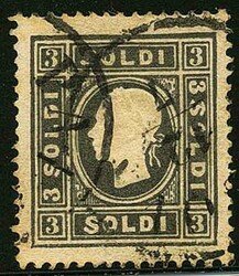 REGNO LOMBARDO VENETO Tipologia: O s.3 I tipo nero n.24 - Sassone n ...