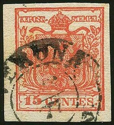 4775: Lombardy Venetia Newspaper Tax Stamps