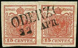4775: Lombardy Venetia Newspaper Tax Stamps