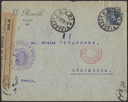 OCCUPAZIONI - POSTA MILITARE Tipologia: B P.Militare - busta da Bari ...