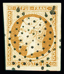 N°9a 10c bistrre-brun, oblitération étoile, bien margé, TTB. ...