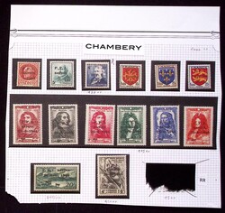 CHAMBERY N°1 à 14C : la série complète, plusieurs signatures, ...