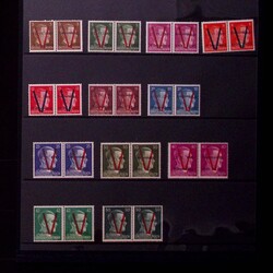 WURTEMBERG 1/12 sauf N°3, la série de 12 valeurs avec V normal sur ...