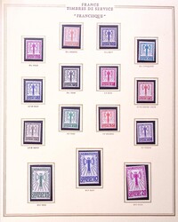 N°1 à 15 : la série Francisque s. FA Présidence, neuf **, TB