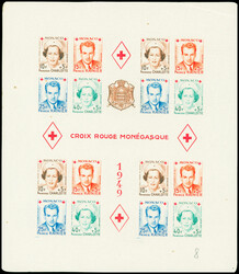 BLOC-FEUILLET N°3 Bloc Croix-Rouge, ESSAI de couleur avec ...