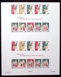 BLOC-FEUILLET N°19 : Europa 1981, ESSAIS de COULEUR NON DENTELES, ...