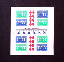 BLOC-FEUILLET N°28 : Europa 1984, ESSAI de COULEUR NON DENTELE, TB