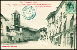 Magnifique ensemble de 18 cartes postales d'Andorre dont 13 avec CAD ...