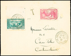 N°27 + 30 obl CAD "Andorre la Vieille val d'Andorre" (1932) sur ...
