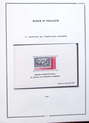 Andorre, Collection jusqu'en 1994, Poste et annexes, neufs * et neufs ...