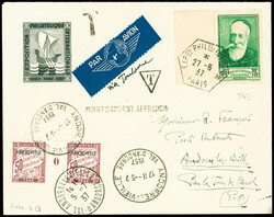 France n°343 obl hex "EXPon PHILque INTale A Paris" (1937) sur ...