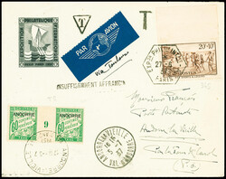 France n°345 obl hex "EXPon PHILque INTale A Paris" (1937) sur ...