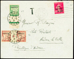 France n°266 obl Toulouse-gare (1931) sur lettre en poste restante ...