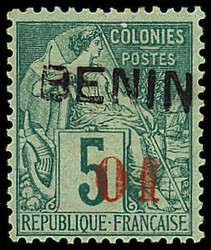 N°14 01 s. 5c vert, neuf *, TB